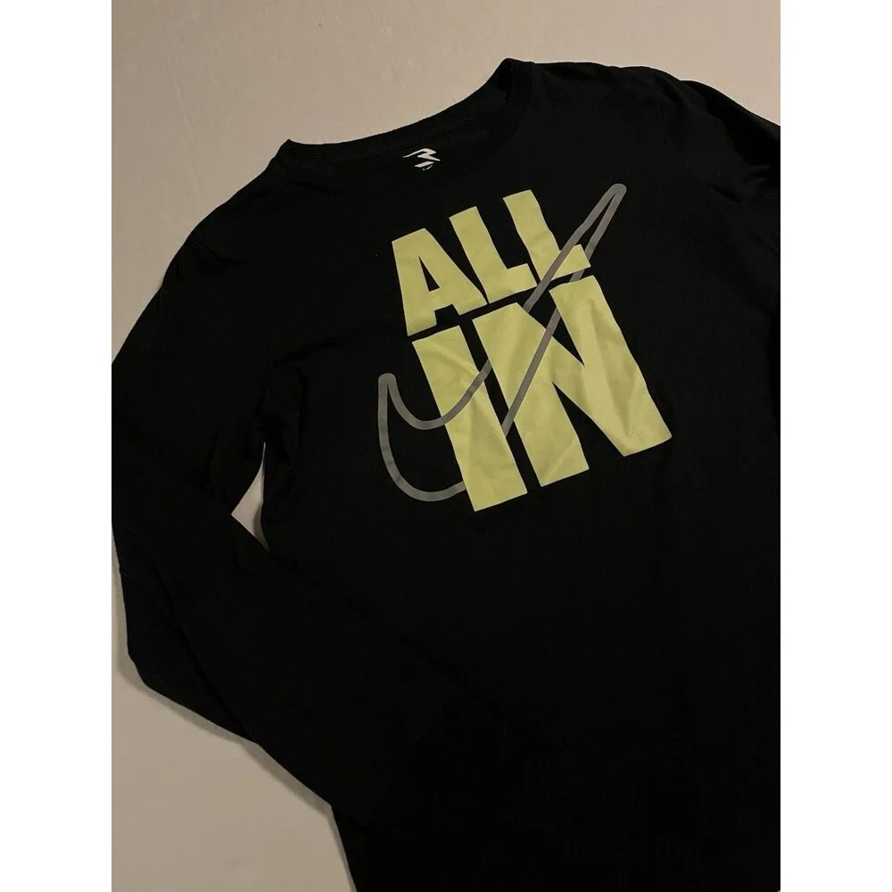 Nike 3BRAND Russel Wilson All In Swoosh Long Sleeve T-Shirt Youth Boys XL 13-15
